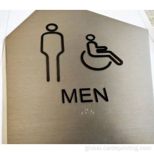 restroom bathroom toilet braille sign